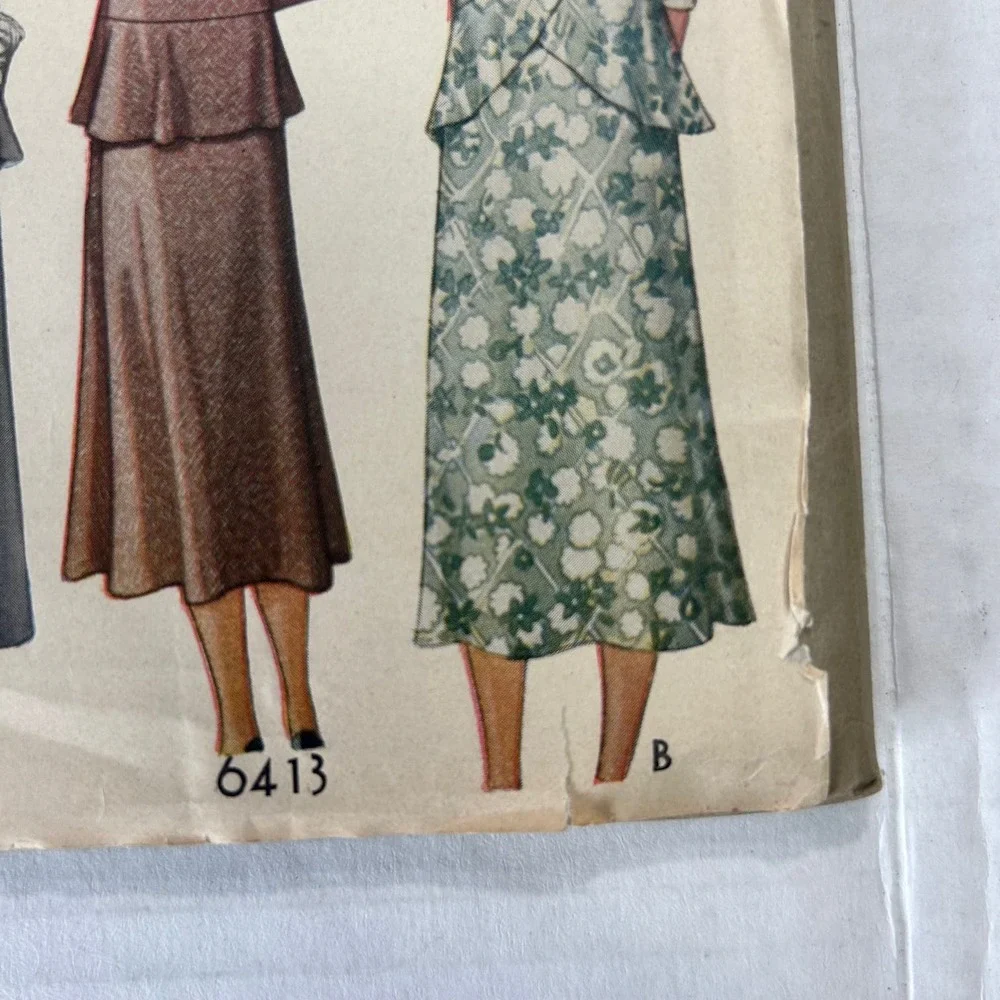 McCall Antique Early 1900's Pattern #6413 Ladies/Misses Dress HTF RARE‎